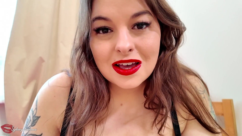 Sydney screams fetish: Pomalé a smyslné červené polibky