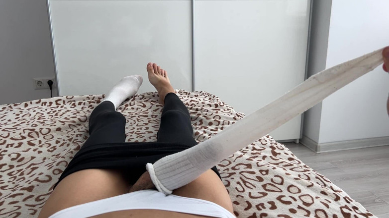 TVJackLong: White Thong in Tight-fitting Jeans with a Big Coming Out...