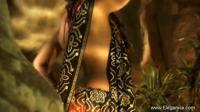 Eleganxia: Sexy Indian babe is stripping