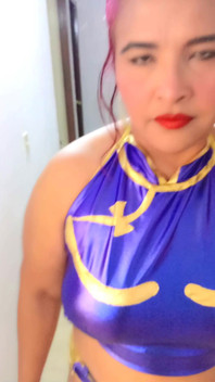 Disguised as Chun Li