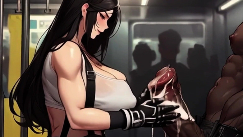 Spicy Toons: Tifa cerca il cazzo in treno