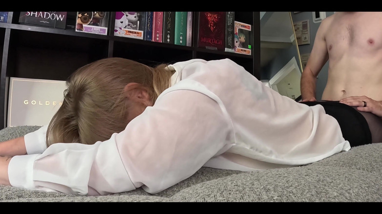 Nerdy Nympho: Step-sis Needed Calming Down Before a Job Interview
