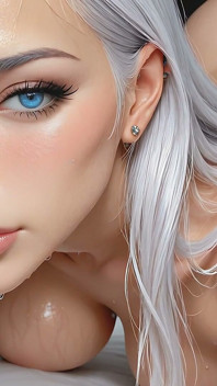 Зрелая Silver Vixen на четвереньках с огромными сиськами и текущей спермой
