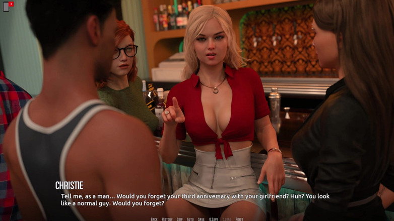 3D Cartoon Porn: Dominos Beach 21: Victory Party Start &amp; Christine's Anniversary Worry (sfw)