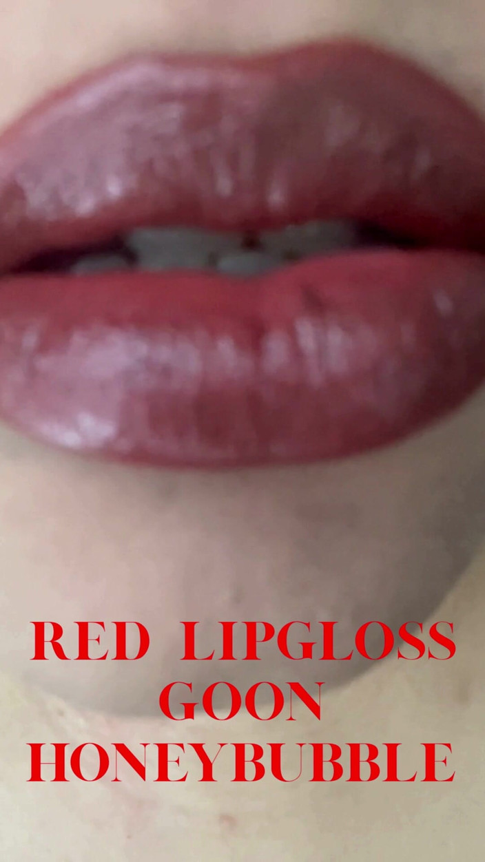 Honey bubble: Menerapkan Fetish Bibir Bibir Merah, Melangkah, Femdom, Findom
