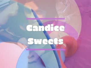 Candice Sweets: Amatör bir kadın kılıklı tek başına kendini emiyor ve ağzına...