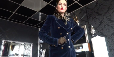 Lady Victoria Valente: Cum on my riding boots boy and whinny for me!