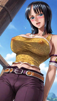[ai Image] One Piece Robin Hen (skypiea) S
