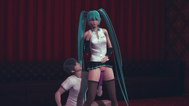 Waifu club 3D: มิกุ โดนเย็ดด้วยไวเบรเตอร์จนน้ำแตกคาหี