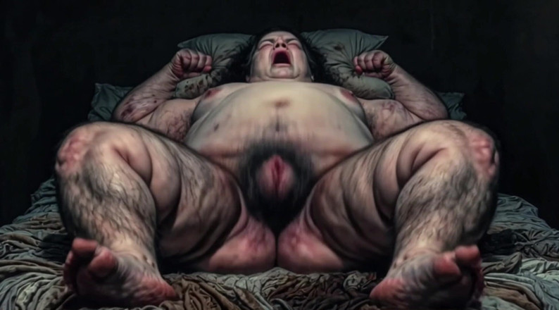YOUR BEST FANTASY: Arrapata grassa donnona pelosa si masturba in solitaria - orgasmo cespuglio...