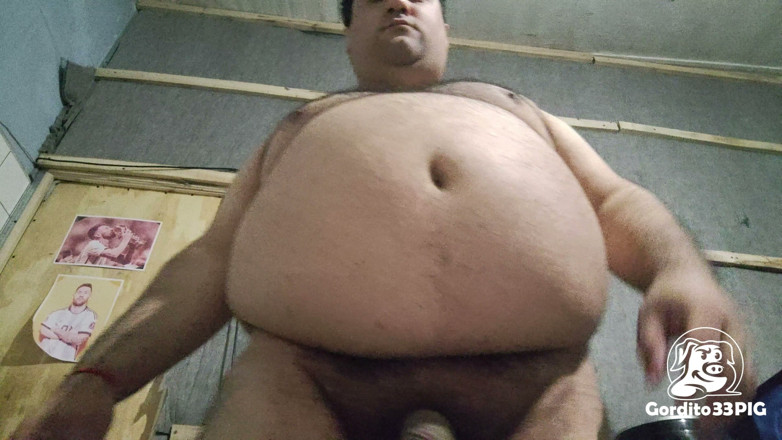 Gordito33PIG: Fat Greedy Pig Belly in Close-up