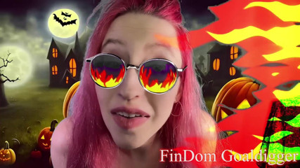 FinDom Goaldigger: Transformasi kepada banci zakar Halloween yang dipadam