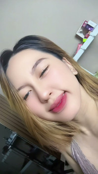 Blonde Asian Girl Masturbating with Milk