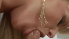 Natalli Dirossa in lingerie gets her mouth and ass fucked by a big cock #1