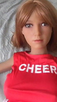 Cosplay mit kleiner puppe und nur anal