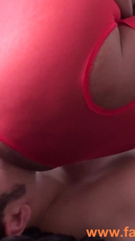 Ebony Red Pantyhose Facesitting
