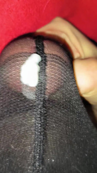 I Found These Thin Black Tights in My Friend's Mother's Lingerie Closet, Immediately Put Them on in Her Room and Wore Them
