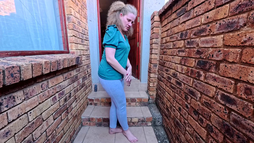 Blond MILF Pissing in Clothes Desperation Compilation
