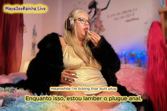Goddess Maya3ee Rainha: Steaming Hot JOI with Brazilian MILF BBW Goddess in Gold