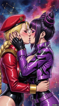 Juri and Cammy Kissing (ai)