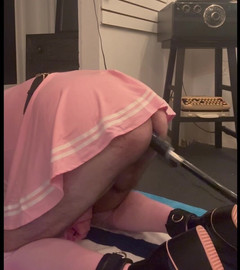 Rateshents: Sissy in Pink and Leathers in a Fit of Madness...