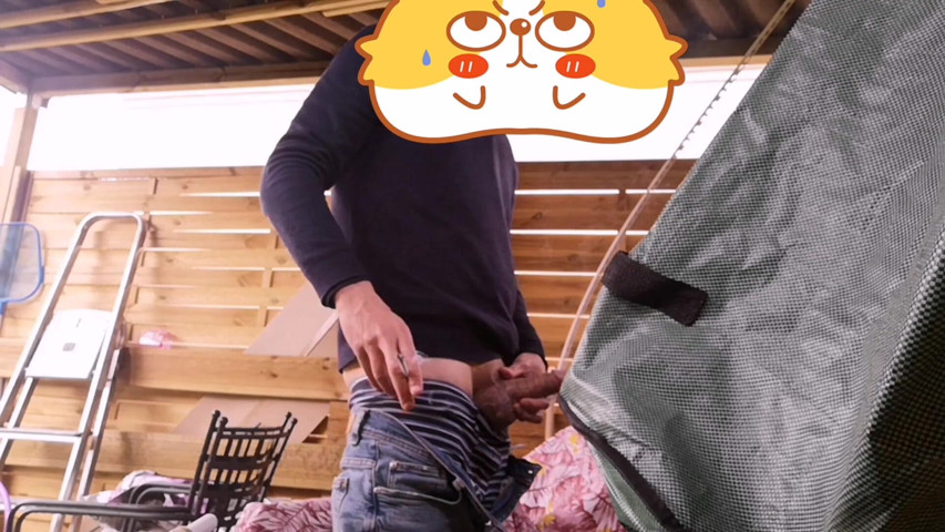 Outdoor Jerkoff While Smoking a Cigarette (Rafael Torreano)
