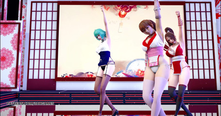 3D-Hentai Games: Gigareolevo - strip-tease de dépendance, Mai Shiranui Tamaki Kasumi