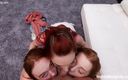 Net Video Girls: Üç muhteşem kızıl saçlı bir şanslı götlü adam