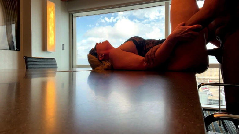 Flight Attendant Fiona: Fa Fiona Gets Bent Over His Desk