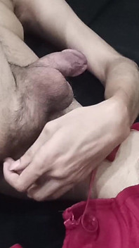 Big Cock Masturbation on Step Sister Bra