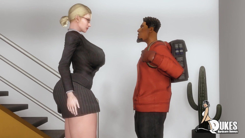 Dukes Hardcore Honeys: Housewife fucks black teen for pills