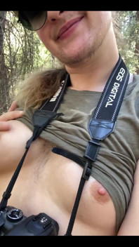 Flashing My Hairy Body on a Hike!