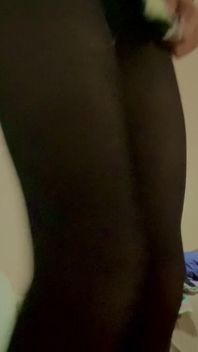 Sexy Pantyhose Stupid Slut Posing and Being a Little Teasing Whore