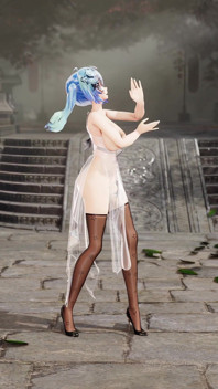 [mmd]miku – Wenn transparentes Cheongsam schwarzes Seiden-Succubus-Muster große Titten zittern und Muschi freigelegt werden