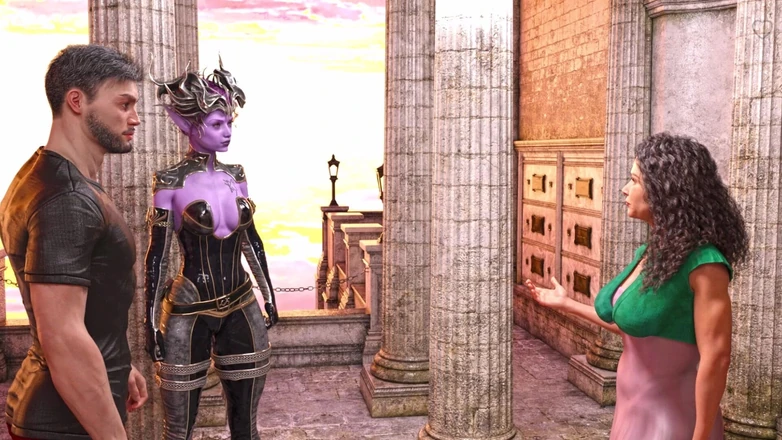 3D Cartoon Porn: The Seven Realms 12 - Atlas descobre novos colegas de vínculo: Kali...