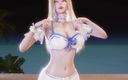 3D-Hentai Games: [mmd] Chung Ha - sparkling Ahri, sexy striptease, Liga der Legenden,...