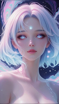 ศิลปะ AI Aesthetic: ภาพเปลือยลึกลับในฝันนีออน