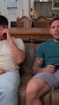 Two Cocks, One Slut, Sloppy BJ, Deepthroat, Deep Fucking and Facial