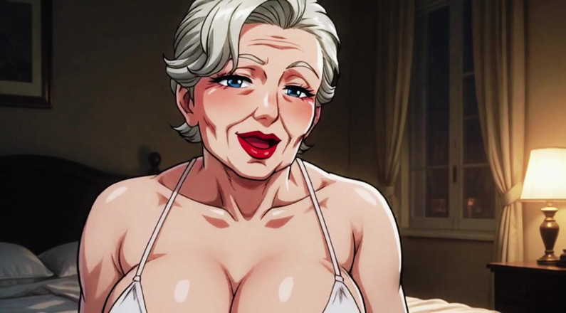 AI Porn: Ai Granny Deep Cleavage Tease Close Ups