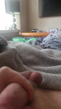 Wanking Big Cock with Tight Ballring