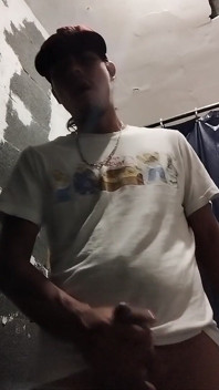 Boy Having Pleasure in the Bathroom