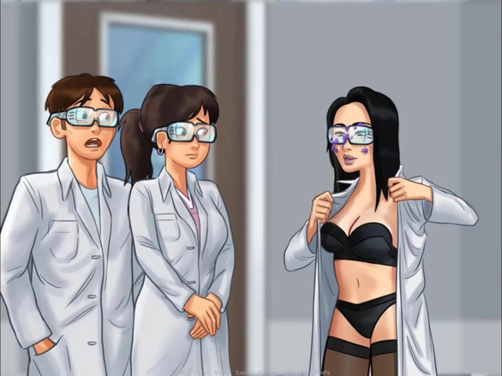 Cartoon Play: Summertime saga deel 216 - sexy wetenschapsleraar in lingerie