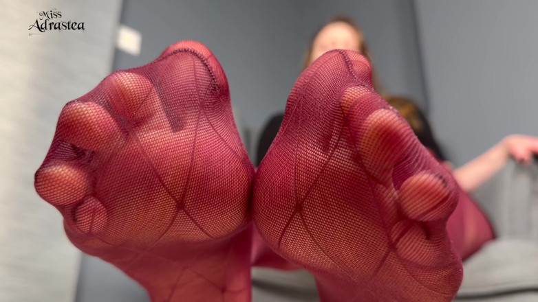 Miss Adrastea: Worship My Fragrant Feet and Cum on My Countdown! - Pantyhose...