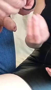 Stepmother Shows Me the Technique of Ruined Orgasm. Multiple Cumshots
