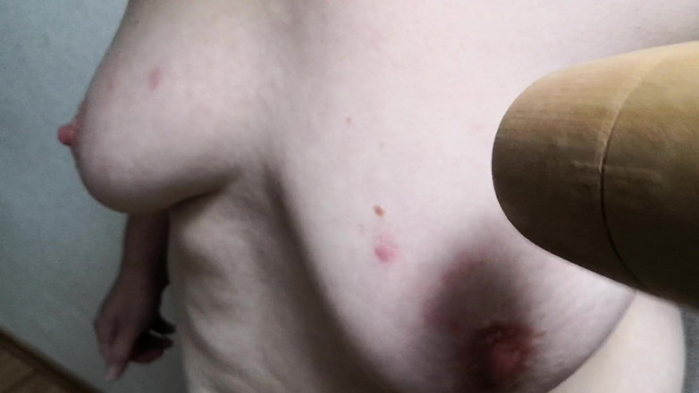 Bouncy Tits Action: slap my tits with hammer