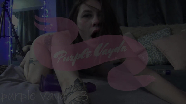 Purple Vayda: Purple vayda - halsfick - creampie