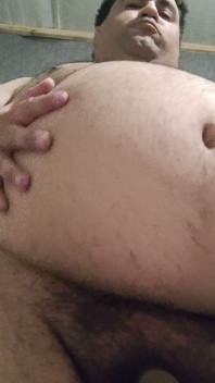 Panza De Gordo Cerdo Codicioso En Primer Plano