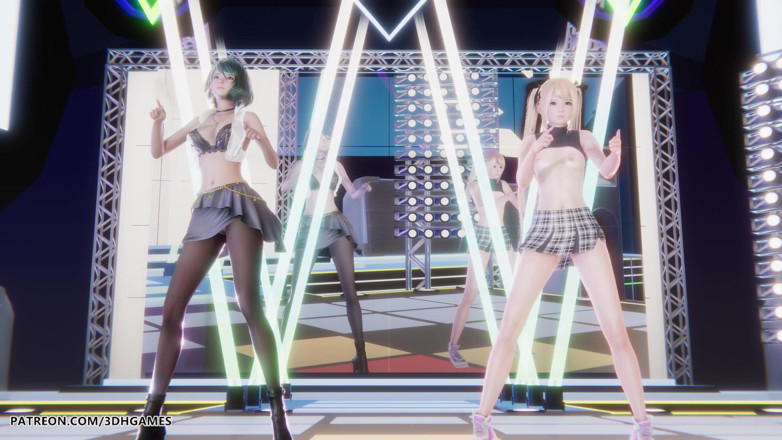 3D-Hentai Games: [mmd] Sluneční světlo Marie Rose Tamaki Sexy striptýz Doa Hentai...