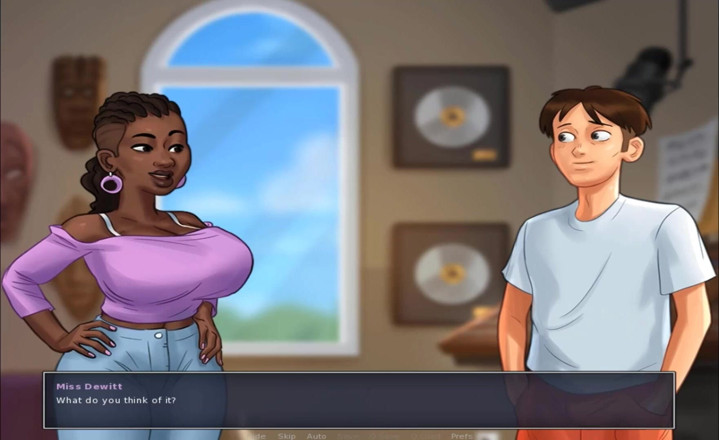 Hentai World: Saga de vară - femeie afro-americană se fute la facultate