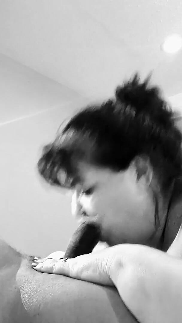 MrsHoley: Sucking the Black off Stepdaddy's Dick